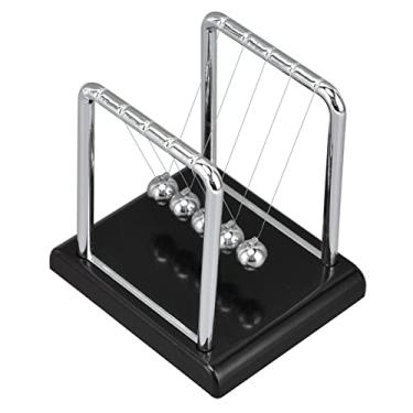 Imagem de Newtons Berço Bolas de Equilíbrio, Bola de Pêndulo de Equilíbrio Física Ciência Metal Jogos de Escritório Decoração de Mesa Brinquedos Jogos Acessórios Ciência Mesa Gadgets (piso