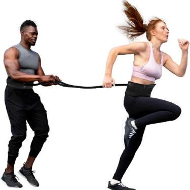 Imagem de Cinto de Tração Duplo para Treino Atletismo de Tensão Resistência Ajus