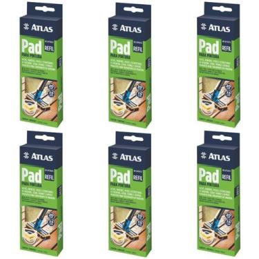 Imagem de Refil De Pad Para Pintura Deck Madeira Verniz Kit 06 Un - Atlas