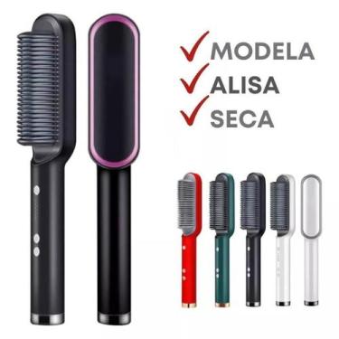Imagem de Escova Eletrica Profissional 5 Em 1 Bivolt 110/220V Alisadora Cor Pret