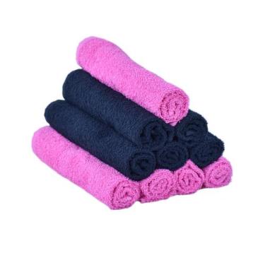 Imagem de Kit 10 Toalhas Manicure Perfeito Estilo, Pink e Preto
