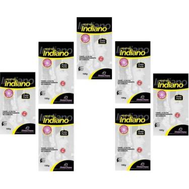 Imagem de Hene em Gel Divina Dama Indiano 07x180gr Preto Forte (Preto Azulado) P