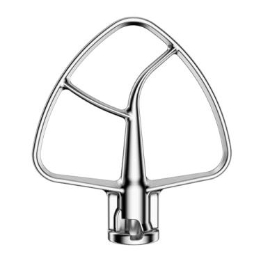 Imagem de Batedeira para KitchenAid 4,5/5QT com cabeça inclinada, pá misturadora de aço inoxidável para batedeira de cabeça inclinada de 4,5/5 litros, acessório de misturador para KitchenAid, lavável na