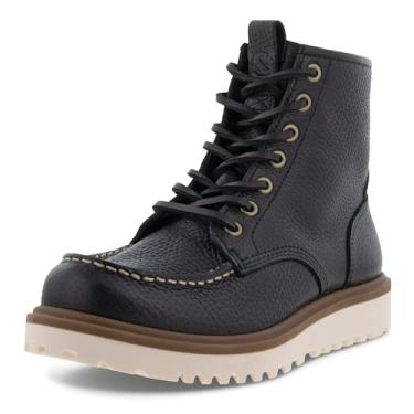 Imagem de ECCO Bota feminina Staker Moc Toe Tie Fashion Boot, Preto, 6-6.5