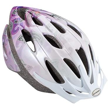 Imagem de Schwinn Capacete de bicicleta Thrasher, design leve de microconcha, adulto, rosa/roxo