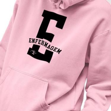 Imagem de Blusa Moletom Masculino Estampado Enfermagem em Algodão Fio 30.1 Pente