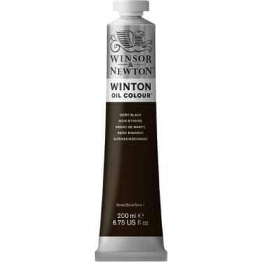 Imagem de Tinta Óleo 200ml Winsor & Newton 331 Winton Ivory Black