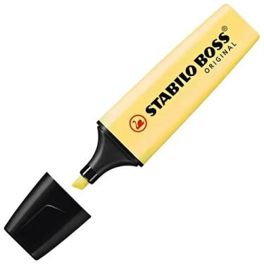 Imagem de Marca Texto Boss 5.0Mm Stabilo Escolha a Cor, 144 AMARELO PASTEL