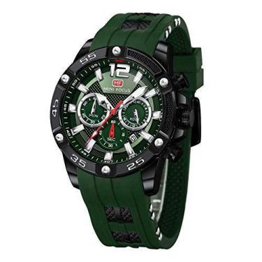 Imagem de Relógios masculinos esportivos da marca Top Mini Focus com cronógrafo 