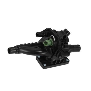 Imagem de Motoforti Acessório de carcaça de termostato de carro preto para Peugeot 207 208 308 508 2008 3008 9684588980 1336AX Longa duração