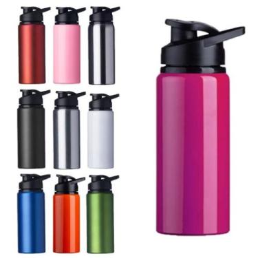 Imagem de Squeeze 600ml Garrafa Alumínio Fitness Água Academia C/ Alça - ASP