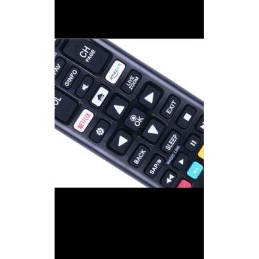 Imagem de Controle Remoto Para Smart Tv Compatível Universal com Pilhas - FBG