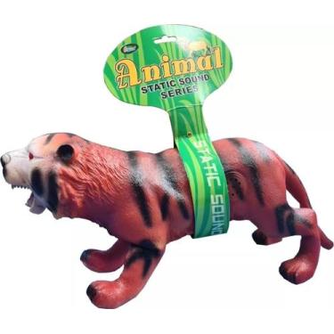 Imagem de Tigre Animal De Brinquedo Vinil/borracha Macio Com Som - toys