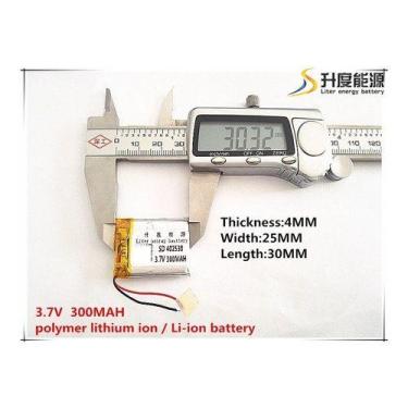 Imagem de Bateria  25mm X 30mm X 4mm 3,7v 300mah Ml - KMIG