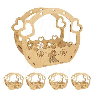 Imagem de 5 Cesta M Dia dos Namorados Presente Amor iFood Delivery - Madelumi