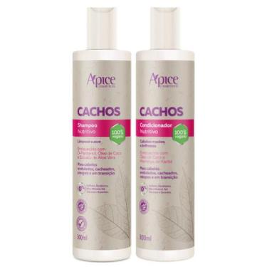Imagem de Kit Apse Cachos Shampoo e Condicionador Nutritivo Limpeza Suave Hidrat