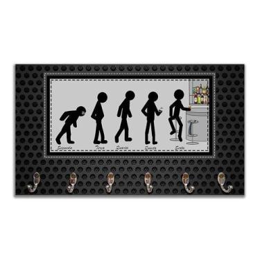 Imagem de Cabideiro de Parede Porta Chaves Toalhas Palito Cerveja - Formalivre