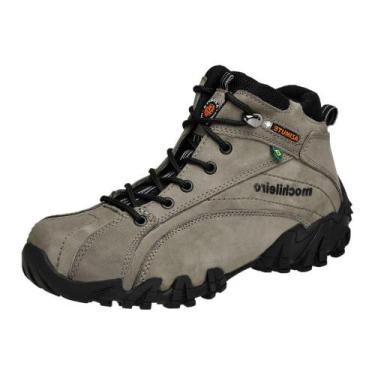 Imagem de Bota Adventure Couro Nobuck Azimute - 5504 - Cinza, 43