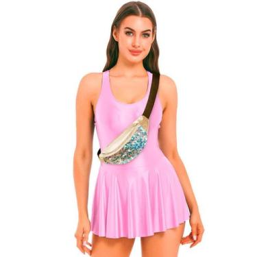 Imagem de Bolsa Feminina Brilhosa Resistente Passeio Aula Escola Festa Transvers