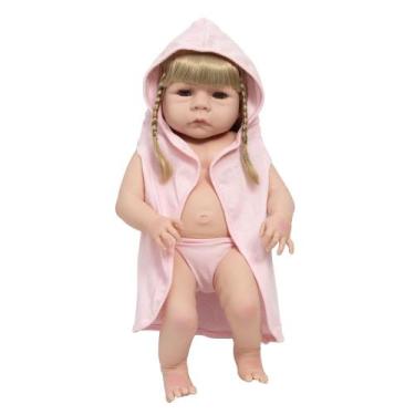 Imagem de Bebê Reborn Loira + Bolsa Maternidade Saída de Banho Barata - Cegonha 