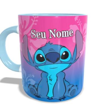 Imagem de Caneca Lilo Stitch Personalizada com nome - Jlssublimação, Azul
