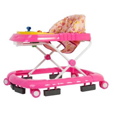 Imagem de Andador musical superluxo infantil rosa jumbobaby