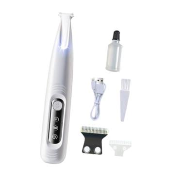 Imagem de Fenteer Aparador de pelos de animais de estimação elétrico para de cães, à prova d'água, com display LED, kit de para cães, aparador de patas de, Aparador de Patas E Cabeça