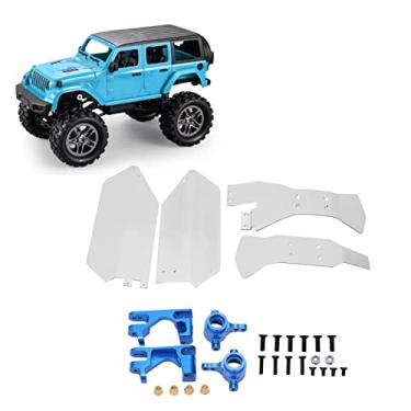 Imagem de RC Chassis Armor Set, RC Truck Chassis Armor with Steering Cups and C Seats for Slash 4WD Short Truck RC Truck Accessory(blue)