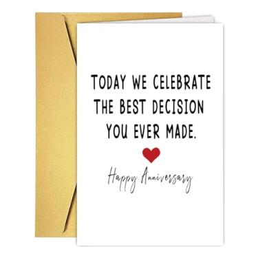 Imagem de RUALOVE Cartão de aniversário engraçado para ele, presente romântico de aniversário de casamento para marido esposa, decoração de aniversário ideal para namorado, namorada, presente de cartão de dia