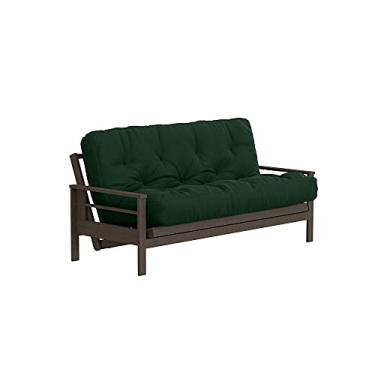 Imagem de Royal Sleep Products Novo colchão Futon de substituição capa sólida 9 camadas direto da fábrica Full/Queen feito nos EUA (Hunter Green, Twin)