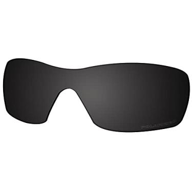 Imagem de Lentes de substituição premium da Saucer para óculos de sol Oakley Dart, High Defense - Carbon Black Polarized, One Size