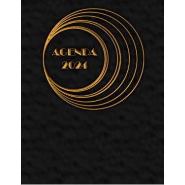 Imagem de Agenda 2024: Grande diaria calendario - español - tamaño A4-12 meses, Planificador diario y mensual.