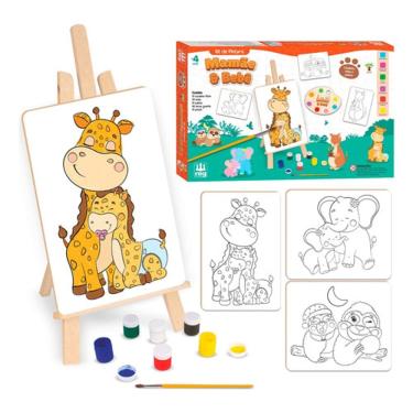 Imagem de Kit De Pintura Infantil Mamãe & Bebê Nig Brinquedos