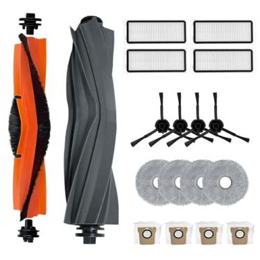 Imagem de HUAYUWA Kit de acessórios de aspirador de pó compatível com Dreame L20 Ultra / L30 Ultra / X20 Pro Plus, peças de substituição de aspirador de pó robô vassoura (conjunto 2, 18 peças)