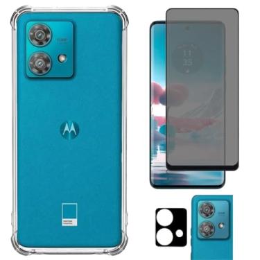 Imagem de Kit Capa Case Capinha e Película 3D Ceramica Para Moto Edge 40 Neo (Somente pelicula tela)