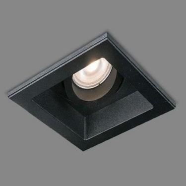 Imagem de Spot Recuado Embutir MR16 Dicroica Quadrado Preto - Redtun