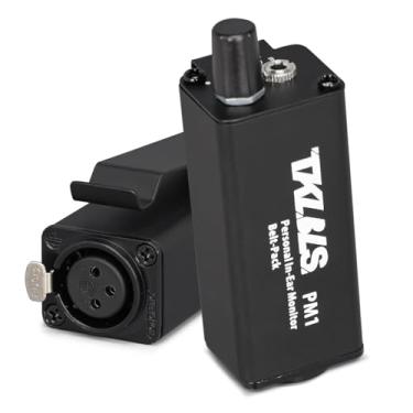 Imagem de TKLBLS Amplificador de fone de ouvido portátil, amplificador de fone de ouvido com interruptor estéreo/mono, amplificador de fone de ouvido de canal único com entrada XLR e saída TRS de 3,5 mm para