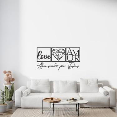 Imagem de Kit com 6 Placas Decorativas  Letreiros para Cantinho do Café e Amor e