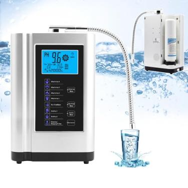 Imagem de KKSOUFX Purificador De MáQuina Geradora De HidrogêNio,Ionizador De áGua Alcalina Ph3.5-10.5 3,8 Pol. Lcd Filtro De áGua PotáVel De áCido Alcalino DoméStico, Com 8.000 Litros Por Filtro, Voz Intelige