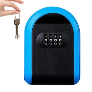 Imagem de GZBMEZS SAFELock Box com código - Combinação à prova de água para chave de casa | Caixa de bloqueio de chave de alta capacidade para apartamento ao ar livre e interior Villa