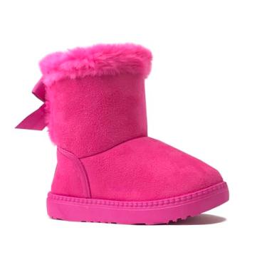 Imagem de REDVOLUTION botas infantis meninas lindas botas de neve com laço de borboleta