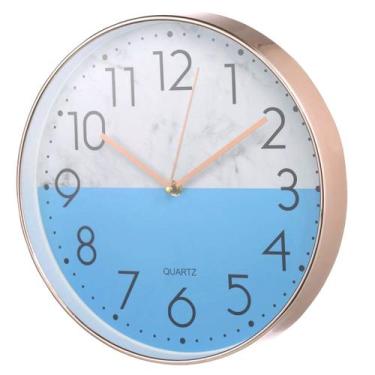 Imagem de Relógio Parede 30cm Moderno Ponteiro Elétrico Simples - Tesla Store, A