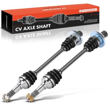 Imagem de A-Premium Par (2) Conjunto de eixo CV traseiro compatível com Yamaha Rhino 450 2006-2009 Rhino 660 2004-2007, lado do motorista e do passageiro, substituição # 5UG-F530W-00-00 5UG-F53B0-21-00
