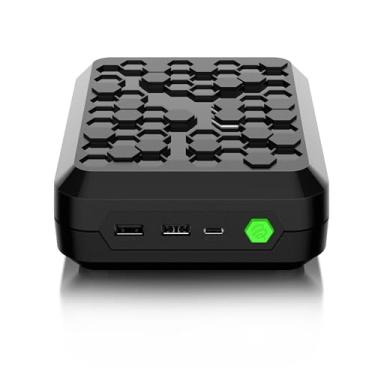 Imagem de BuzzTV Dispositivo de mídia P6 PowerStation 8K com 8 GB de RAM, armazenamento expansível, Android 13, processadores Dual Quad-Core e controle remoto inteligente BT-500