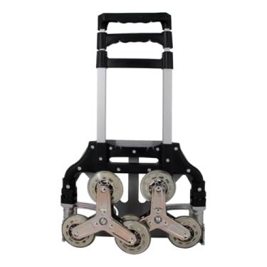 Imagem de Carrinho Dobrável de carga alumínio 70kg Preto