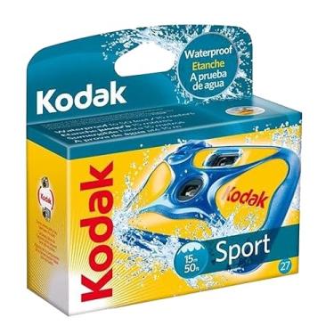 Imagem de Kodak Câmera esportiva subaquática impermeável 800 ISO 35 mm de uso único