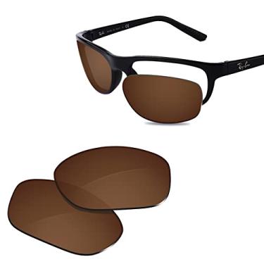 Imagem de Glintbay Lentes de óculos de sol de substituição 100% precisas para RayBan RB4114 62 mm - Marrom polarizado
