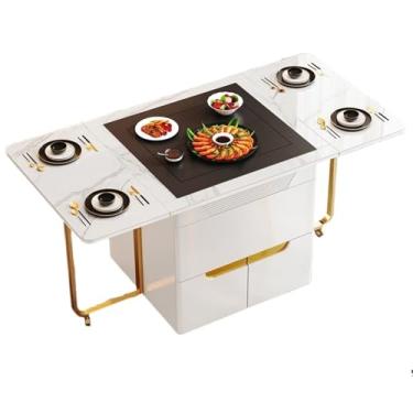 Imagem de Mesa de Chá Mesa de chá multifuncional, mesa de jantar dobrável, mesa de centro ajustável, varanda móvel Mesa Lateral