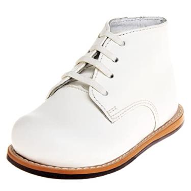 Imagem de Tênis de caminhada unissex Josmo Baby First Walker, sapato para bebês First Walker, Branco, 4.5 Toddler