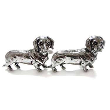 Imagem de Kiola Designs Abotoaduras para cães Dachshund Wiener